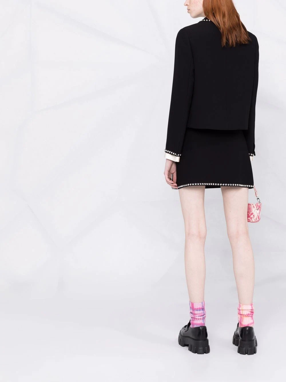 studded-trim skirt - 4