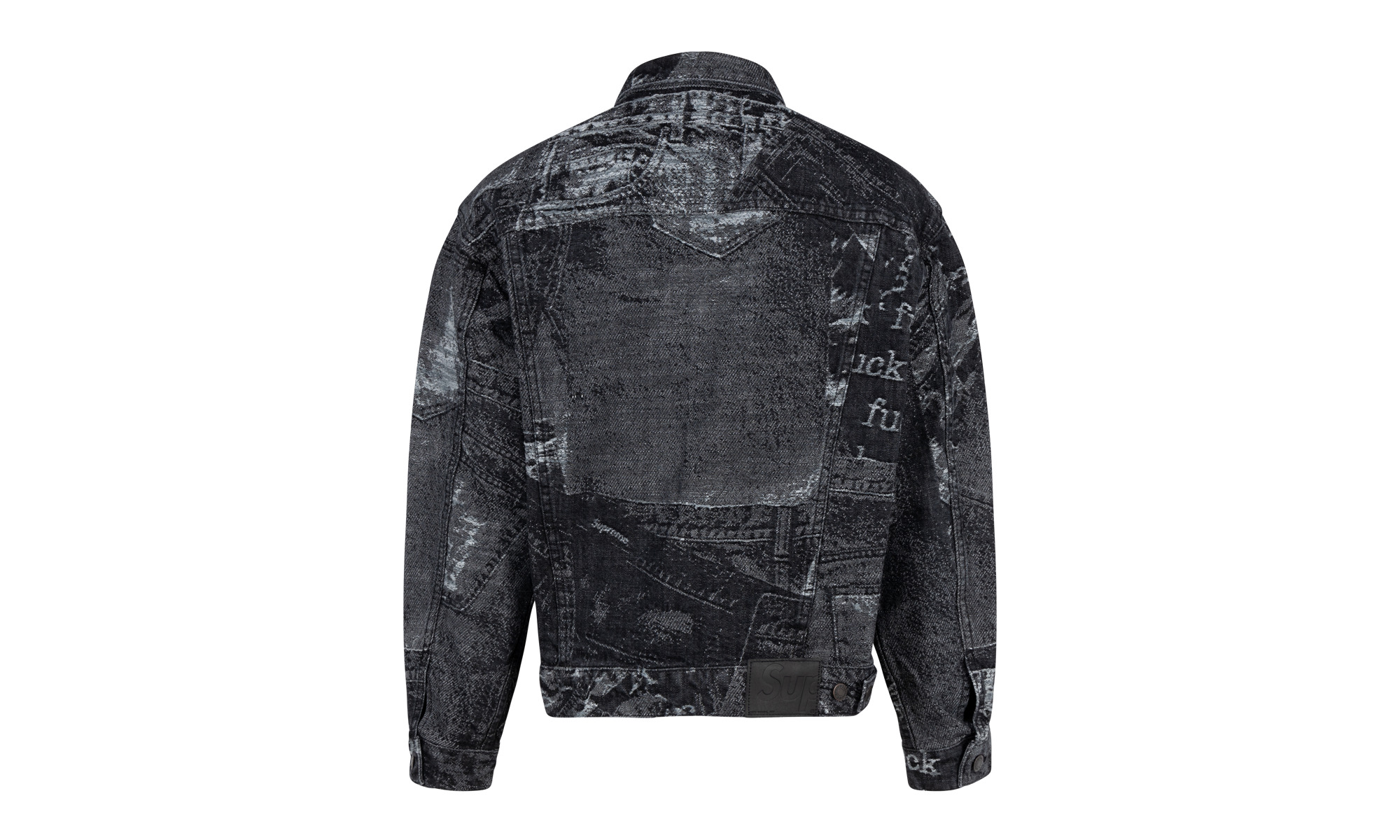 Supreme Archive Denim Jacquard Trucker Jacket - 3