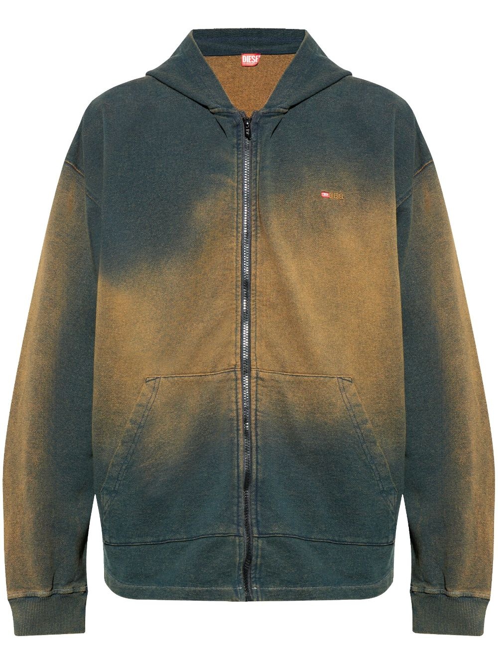 ★DIESEL★ SlopR1 Hood Black A164010HYAT9XX A164010HYAT9XXSS Men's Hoodie with small logo | Black | Diesel