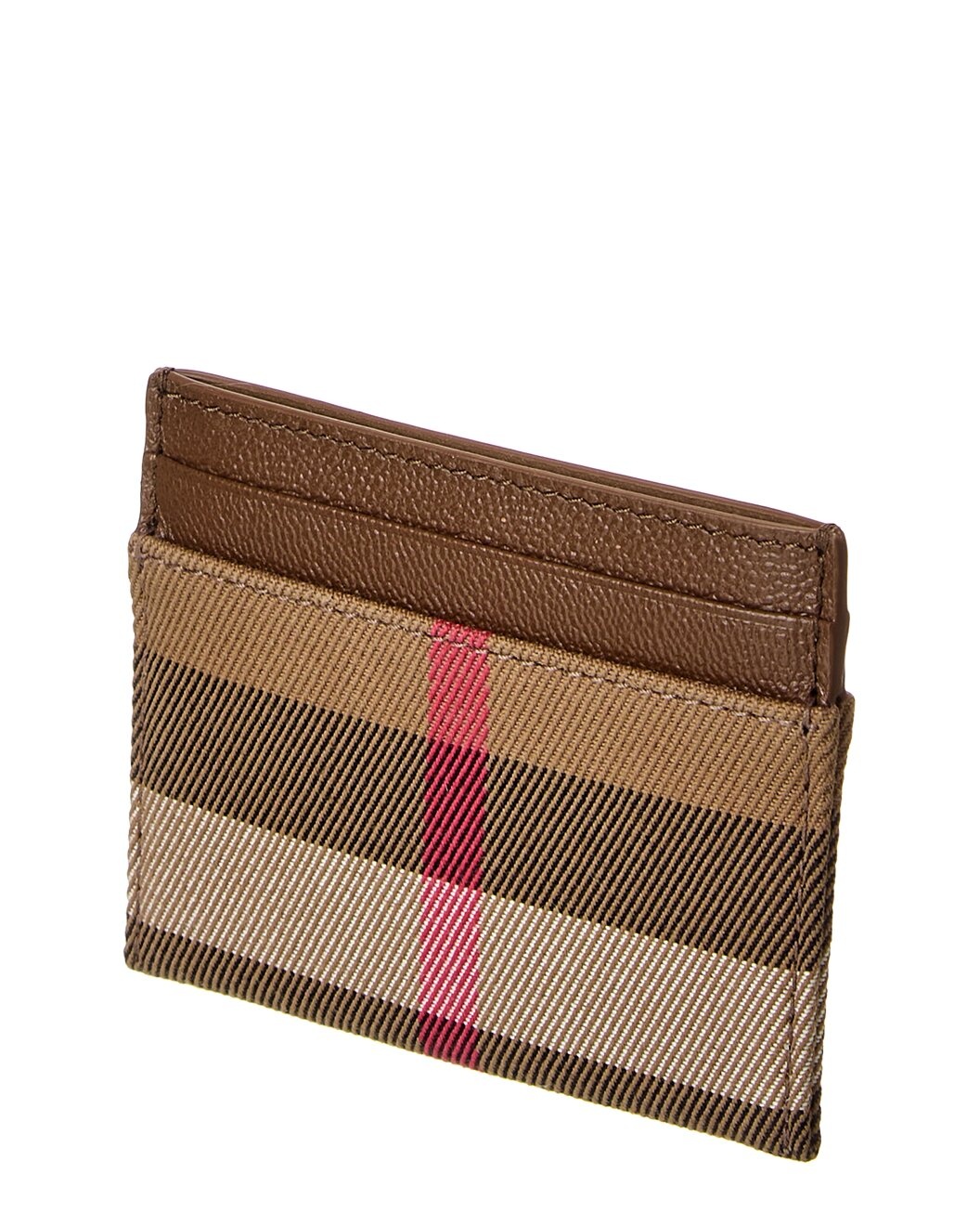Burberry Check Canvas & Leather Card Case - 2