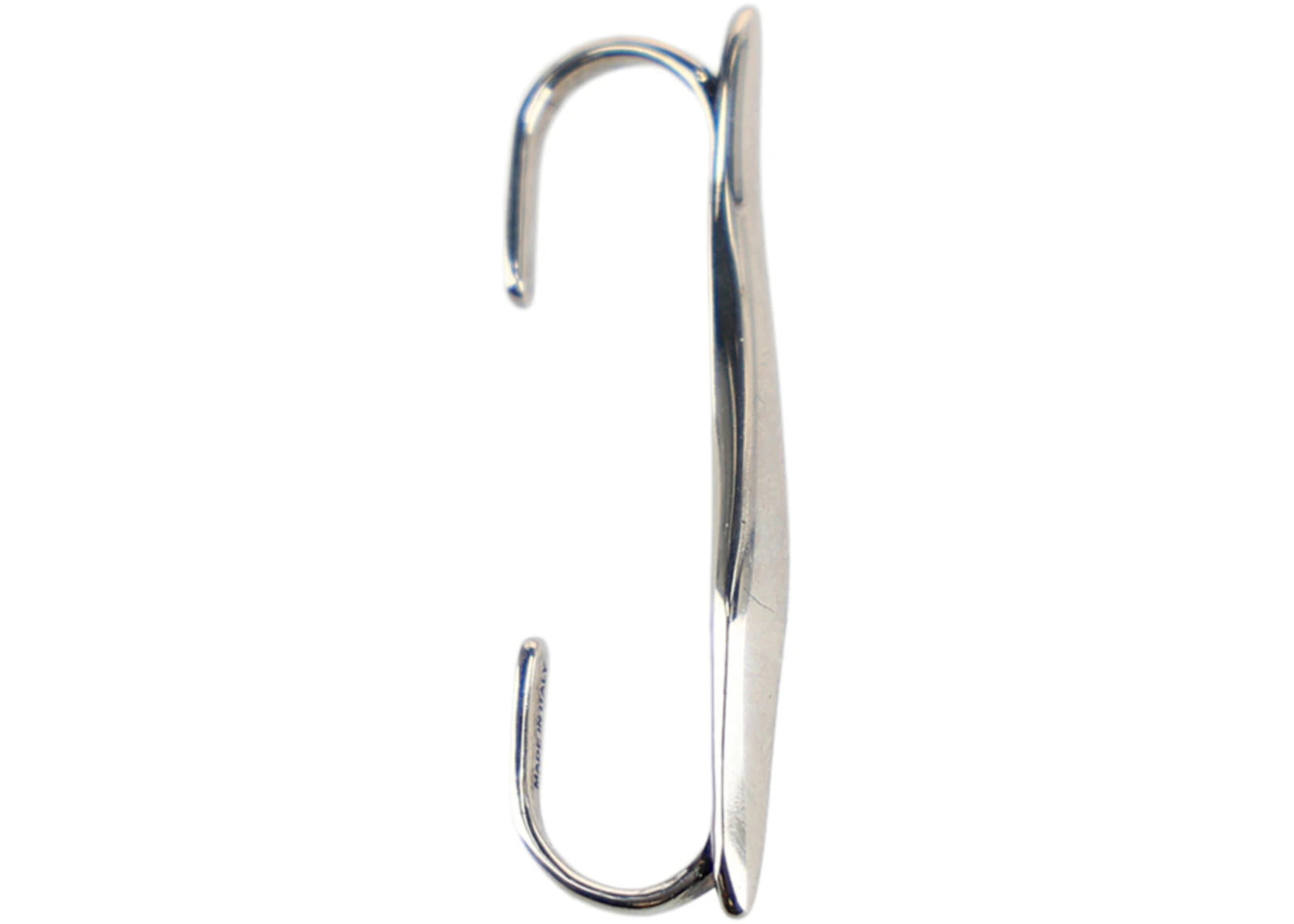 Alexander McQueen Molten Metal Top Bar Ear Cuff Silver - 1