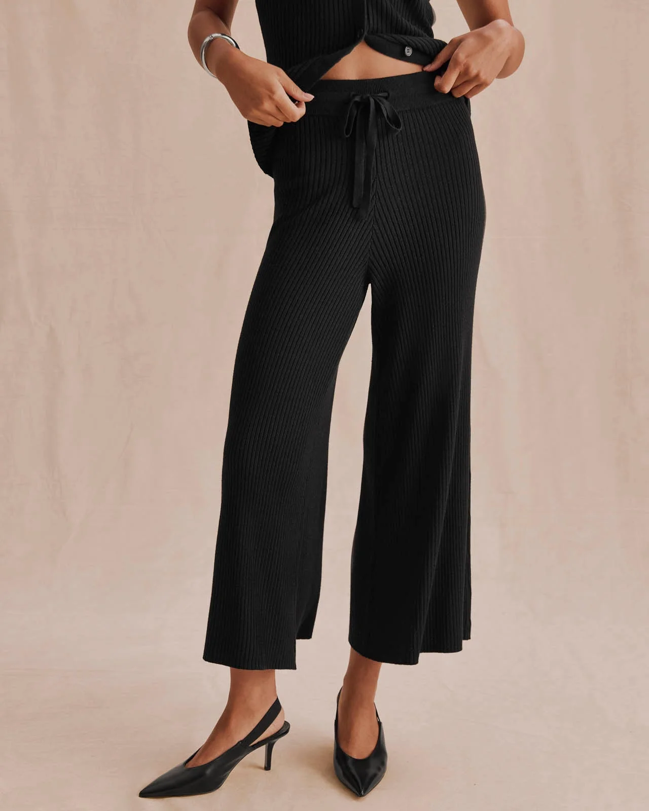 Georgie Rib Sweater Pant - 1