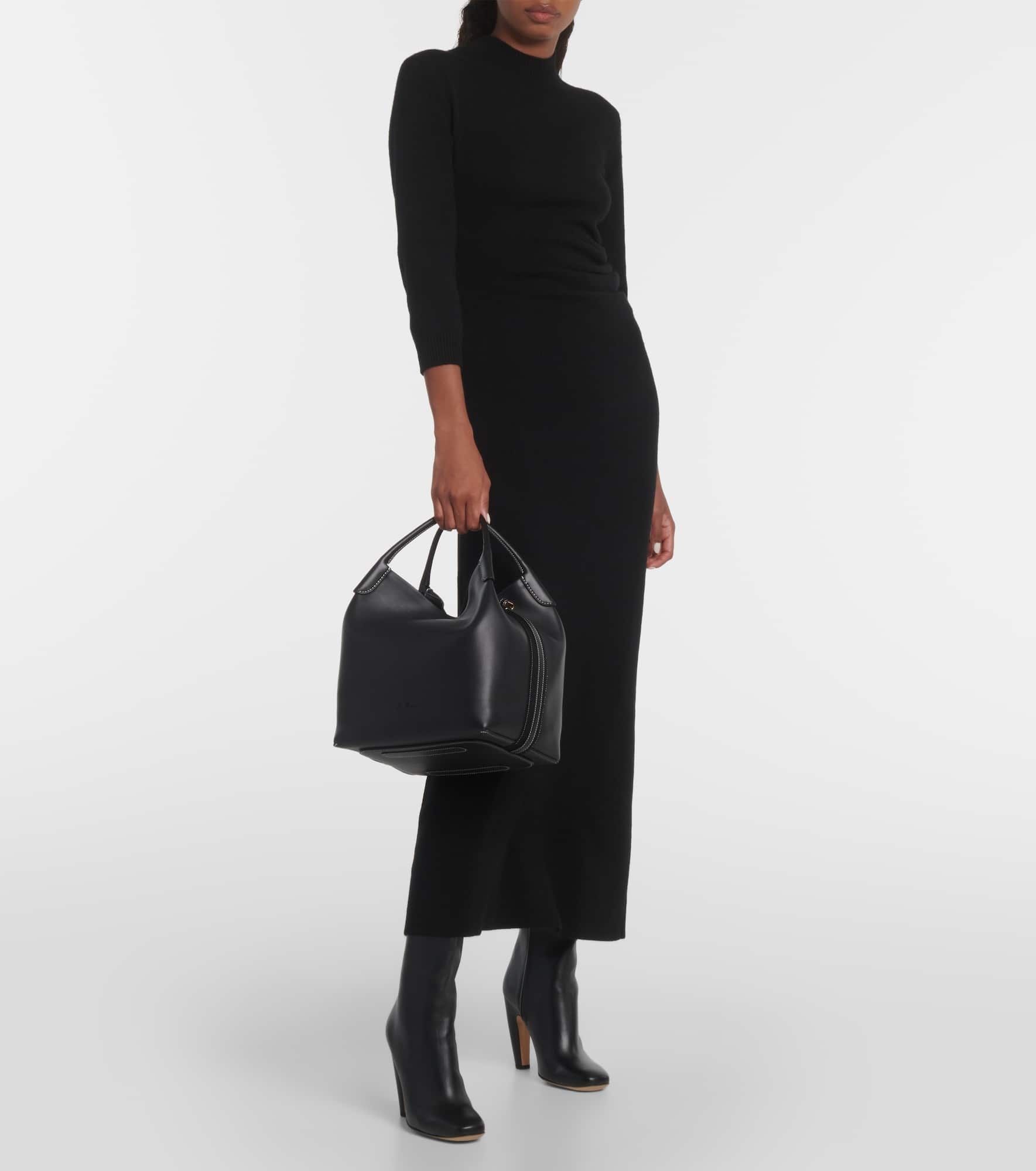 Bale Large leather tote bag - 5
