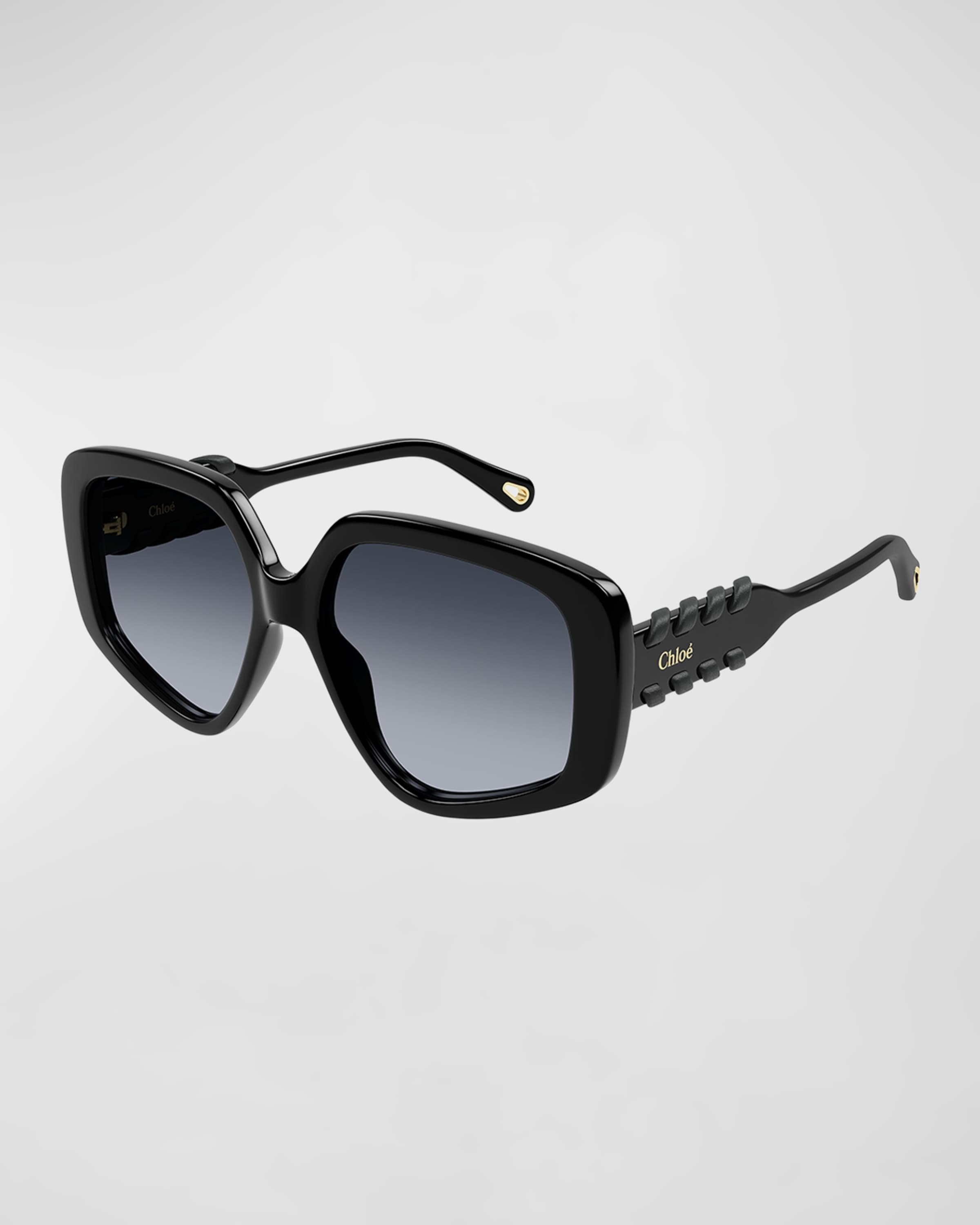 Acetate Rectangle Sunglasses - 1