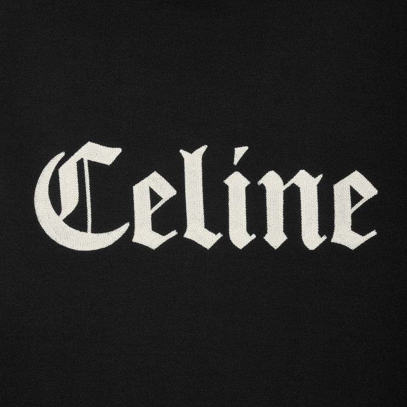 celine zipped hoodie in cotton fleece 5