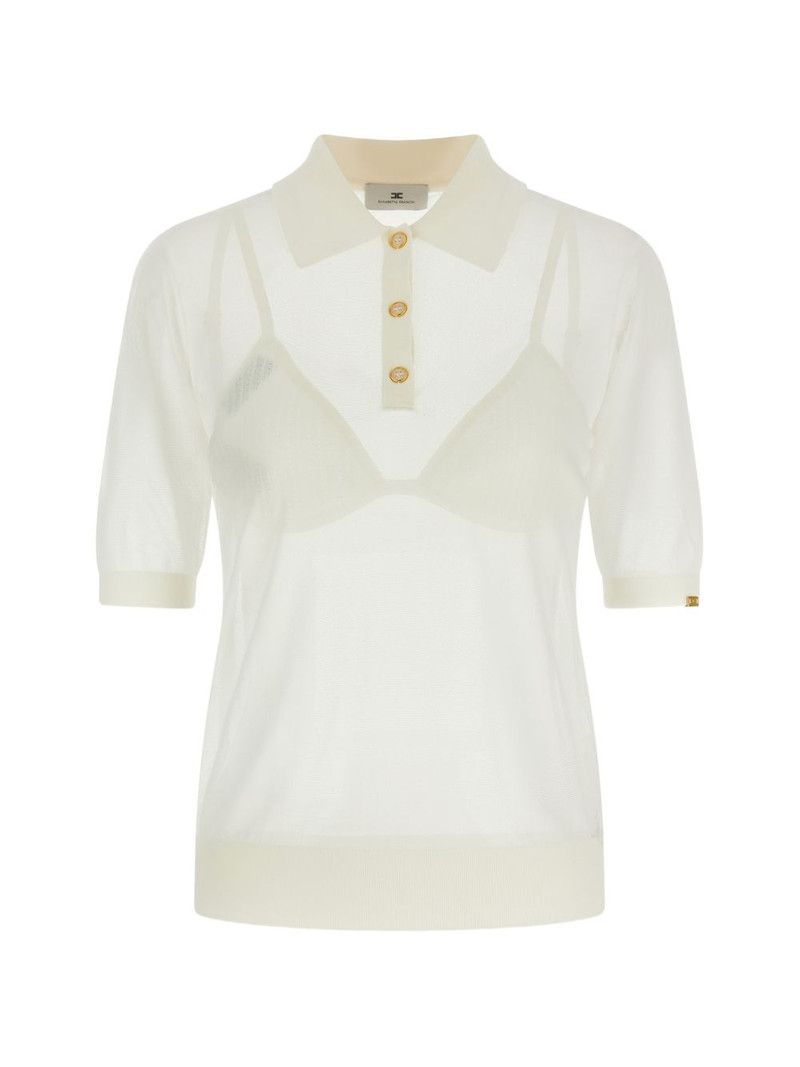 ribbed bra and polo shirt set 1