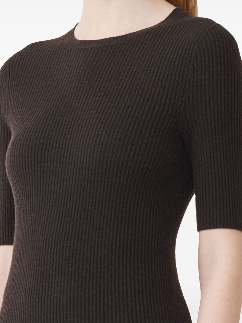 ribbed-knit t-shirt 5