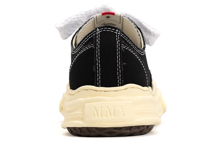 Maison MIHARA YASUHIRO HANK VL OG Sole Canvas Low-top Sneaker 'Black' A09FW734-BLK - 4
