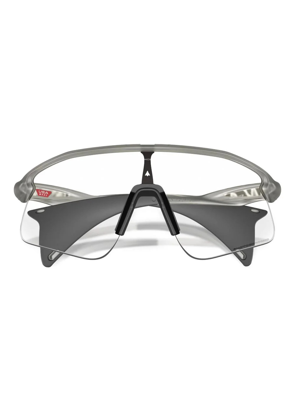 oversized-frame clear-lens sunglasses - 1