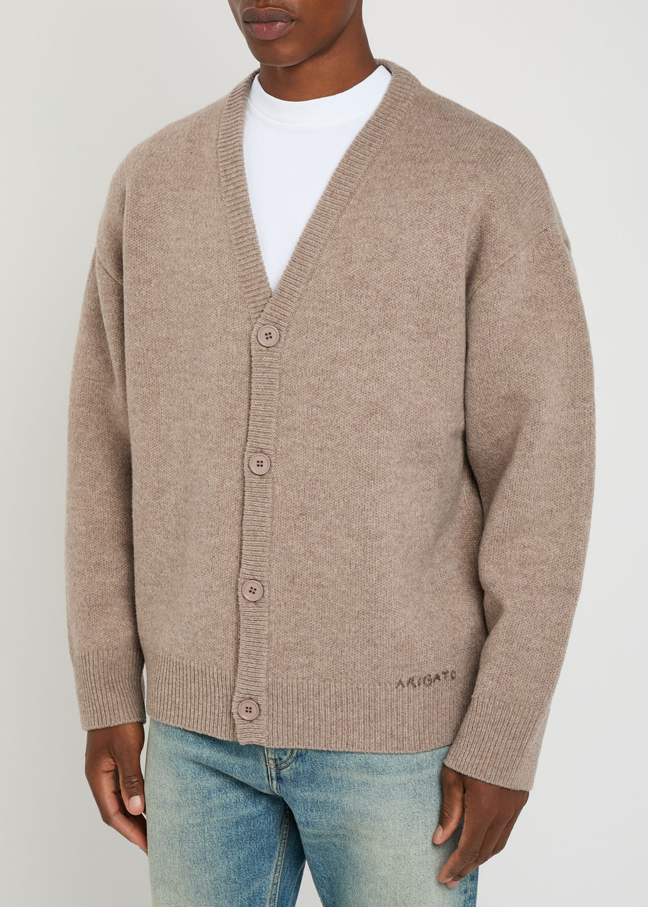 Axel Arigato Milo Logo-embroidered Wool Cardigan - 2