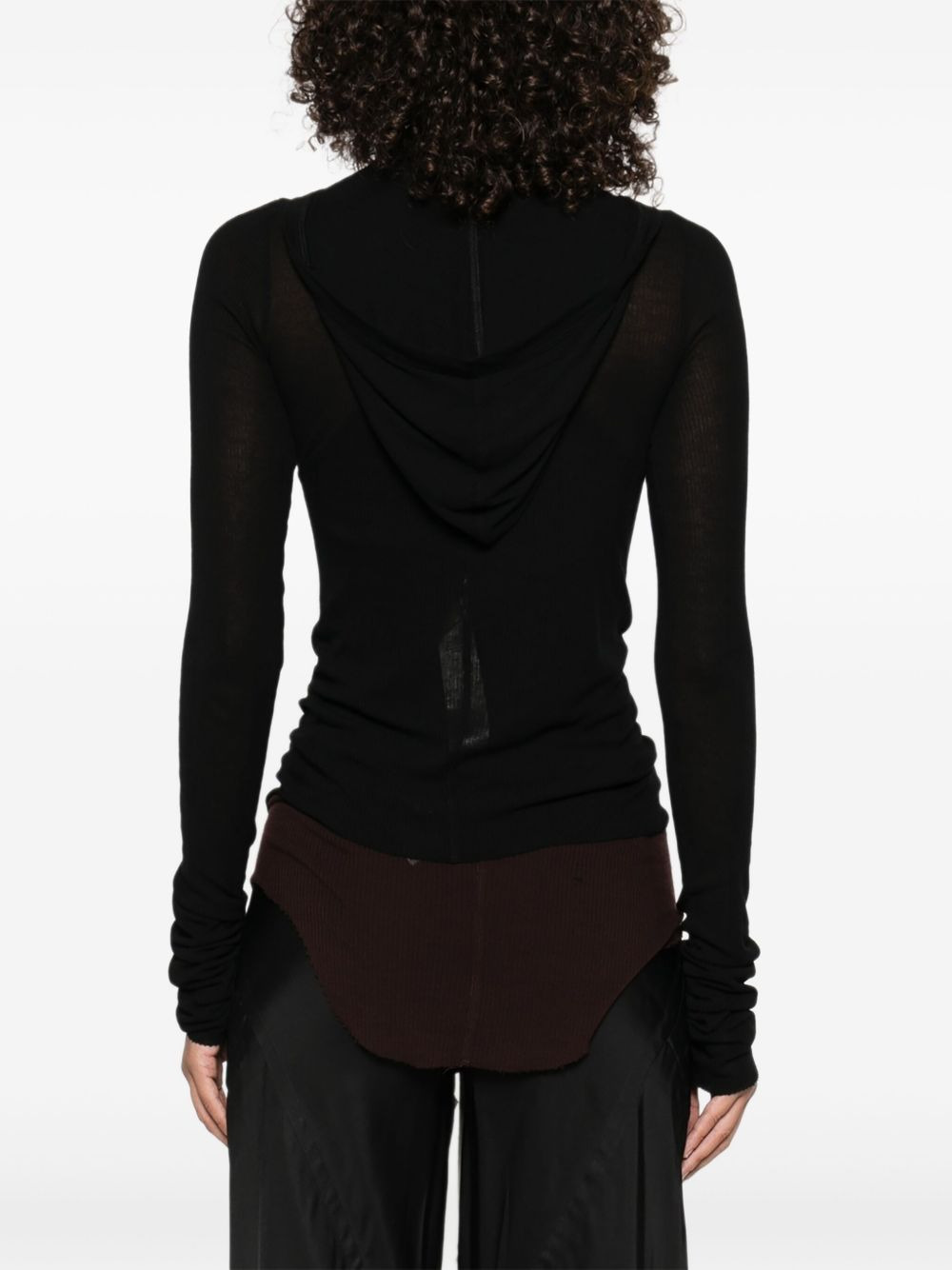 ribbed-knit long-sleeve T-shirt - 4