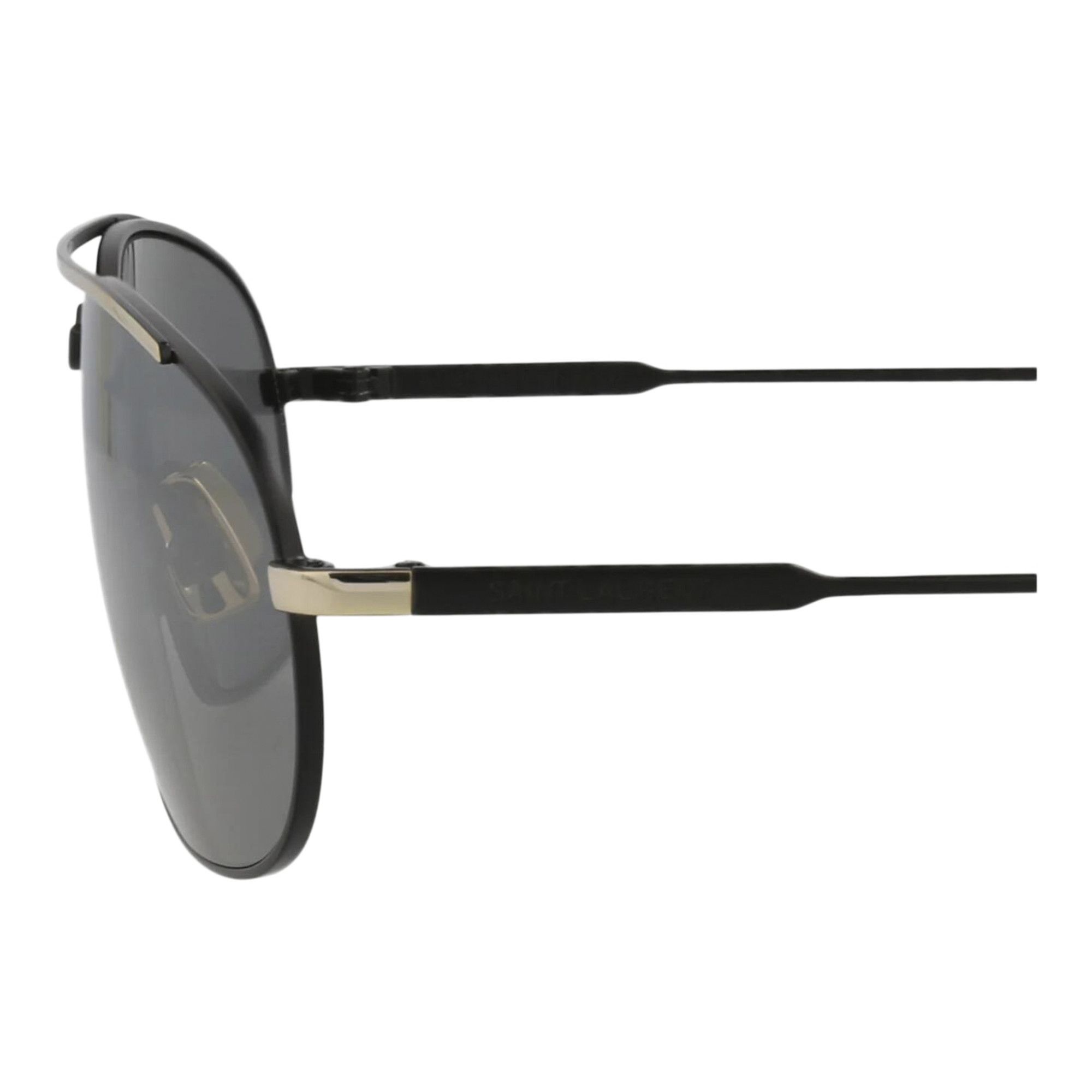 Saint Laurent Oval Sunglasses 'Black/Silver' - 4