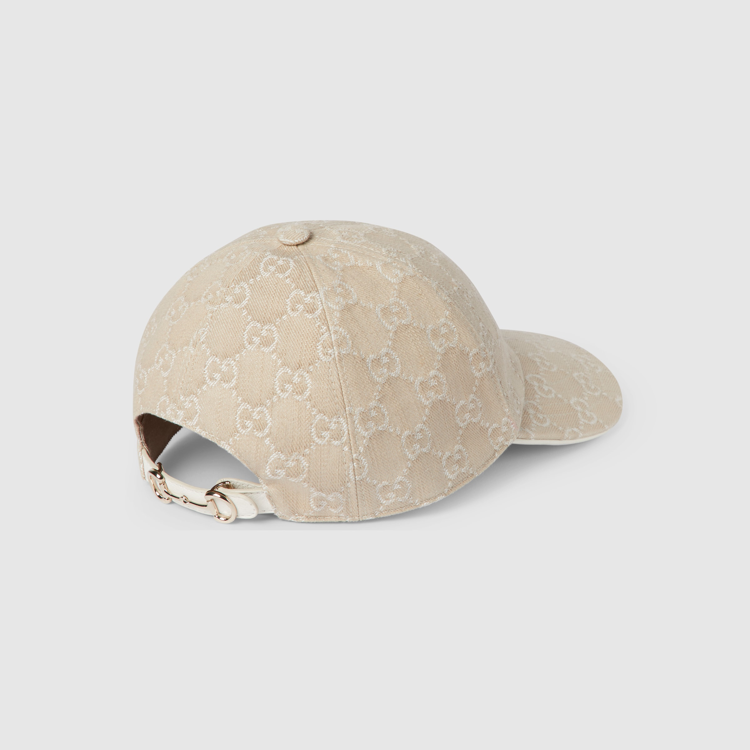 GG denim baseball hat with Horsebit - 4