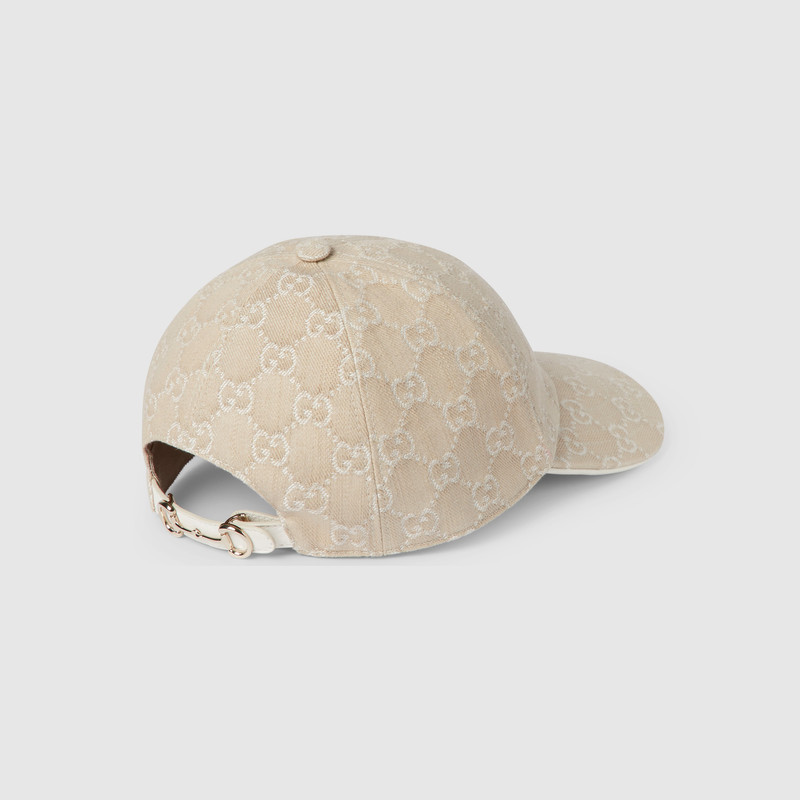 GG denim baseball hat with Horsebit 4