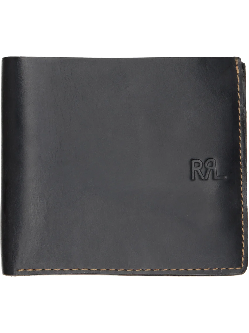 Black Leather Billfold Wallet - 1