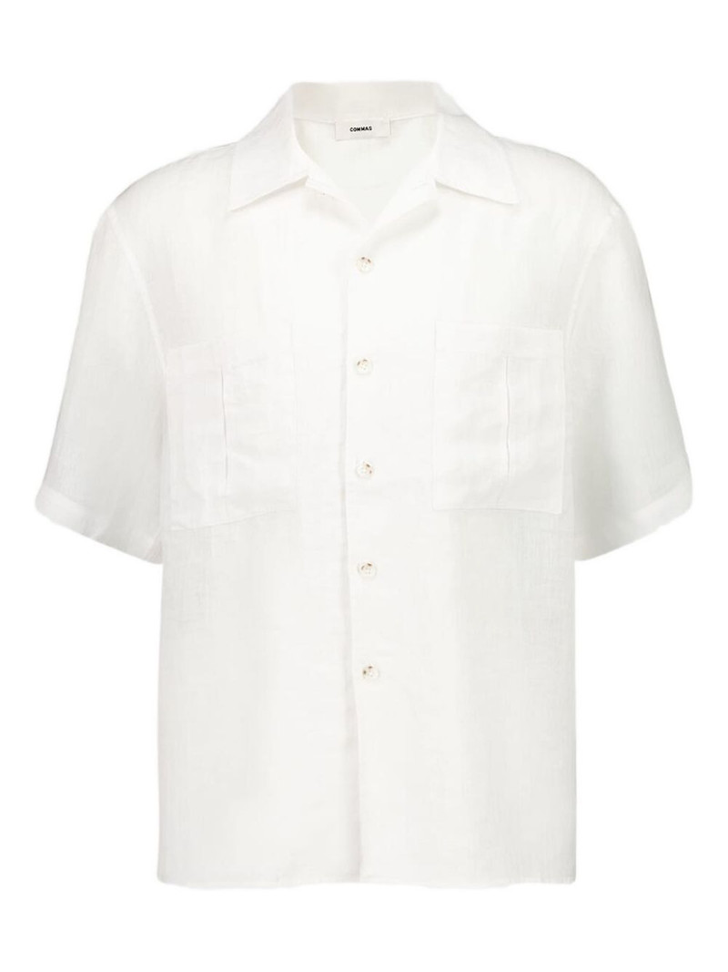 V-neck patch-pocket shirt 1
