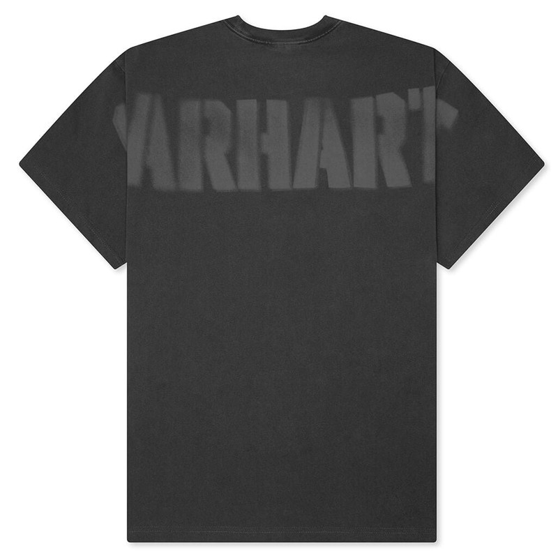 Carhartt S/S RGGD T-SHIRT - BLACK GARMENT DYED outlook