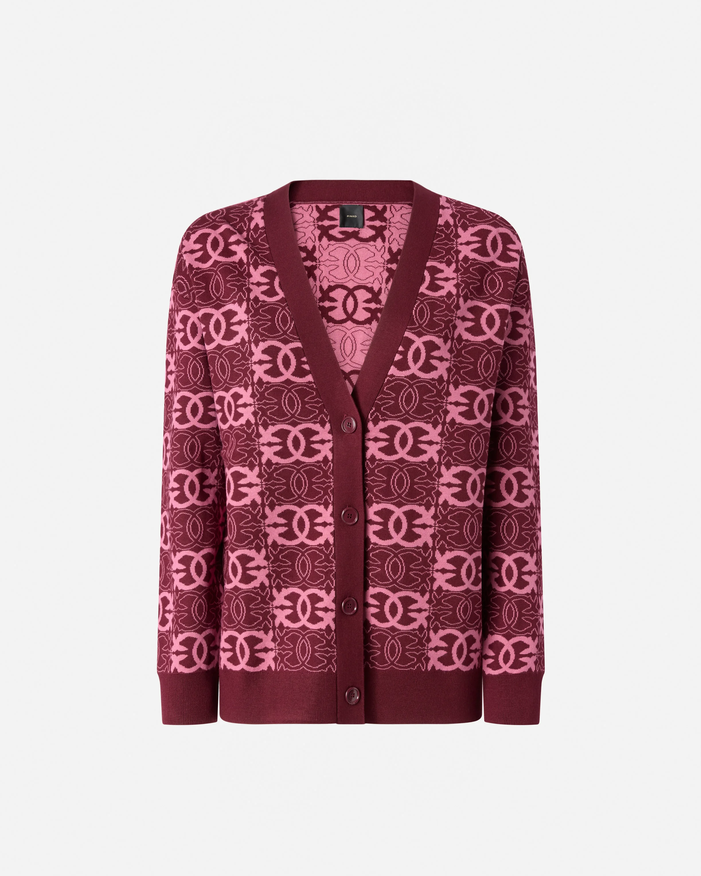 CARDIGAN WITH LOVE BIRDS LOGO - 1