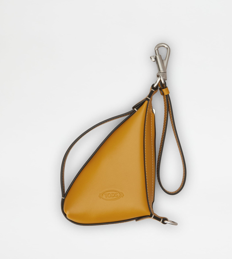 COIN PURSE IN LEATHER - YELLOW 1