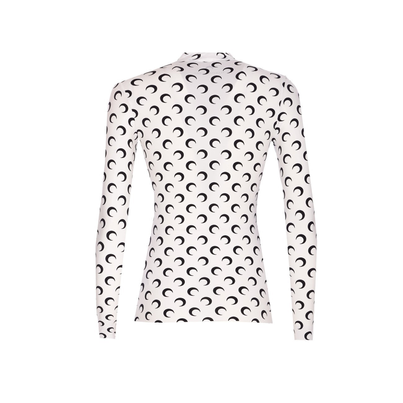 Marine Serre Women Recycled Moon Jersey Second Skin Highneck Top - 2