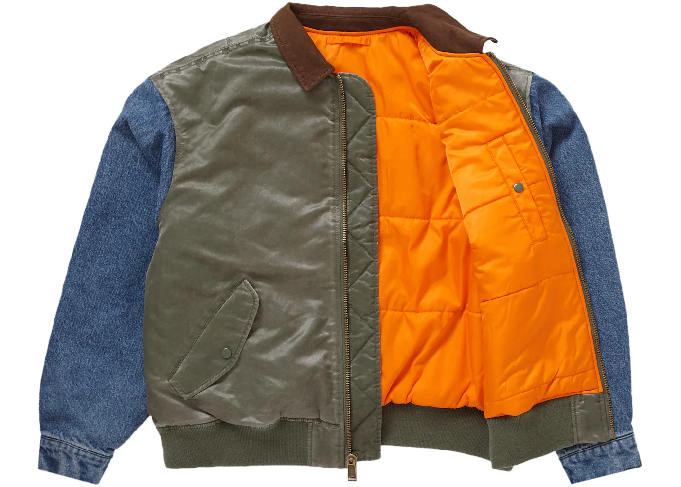Supreme Supreme Denim Sleeve MA-1 Olive | REVERSIBLE