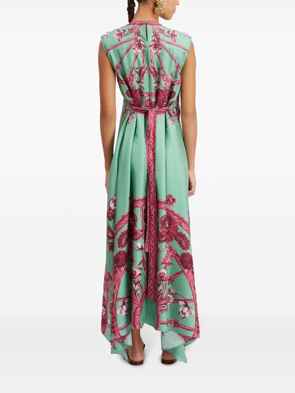San Carlo belted silk dress - 3