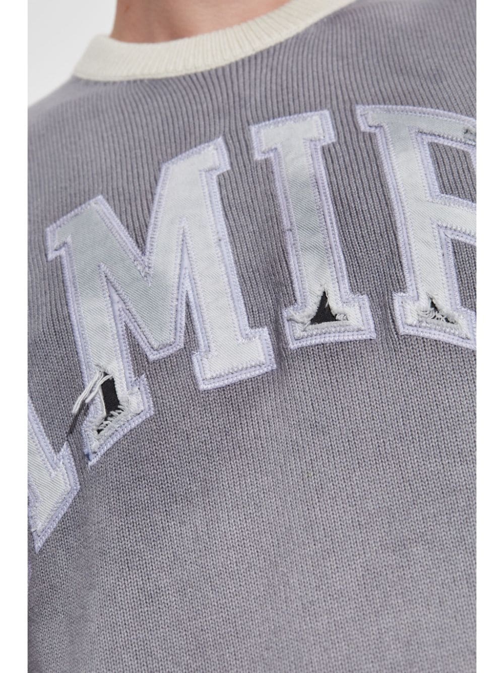 embroidered-logo sweater - 5