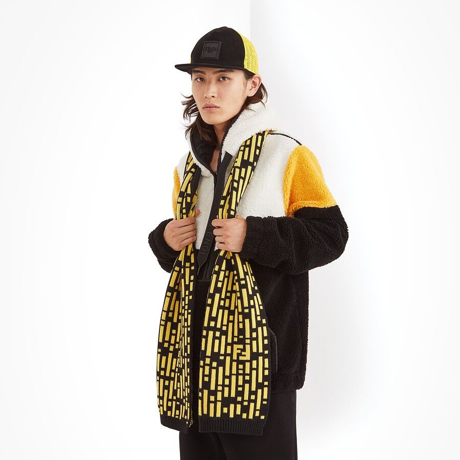 Black wool scarf - 3