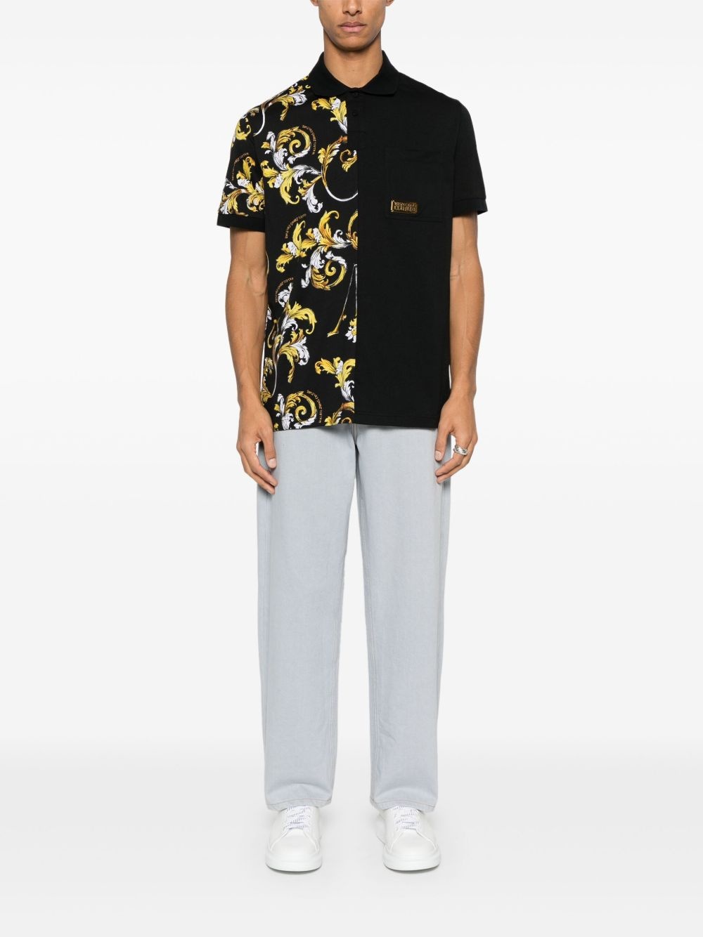 Barocco-print polo shirt - 2