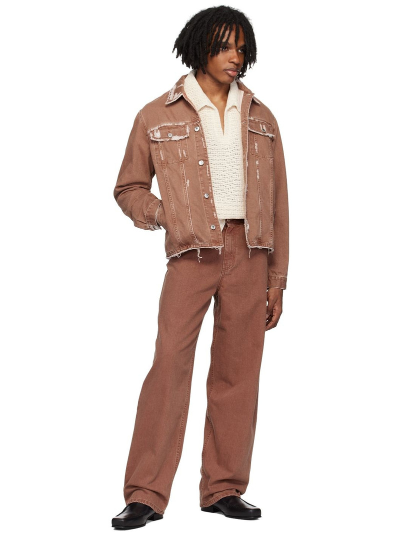 Séfr Pink Benico Denim Jacket outlook