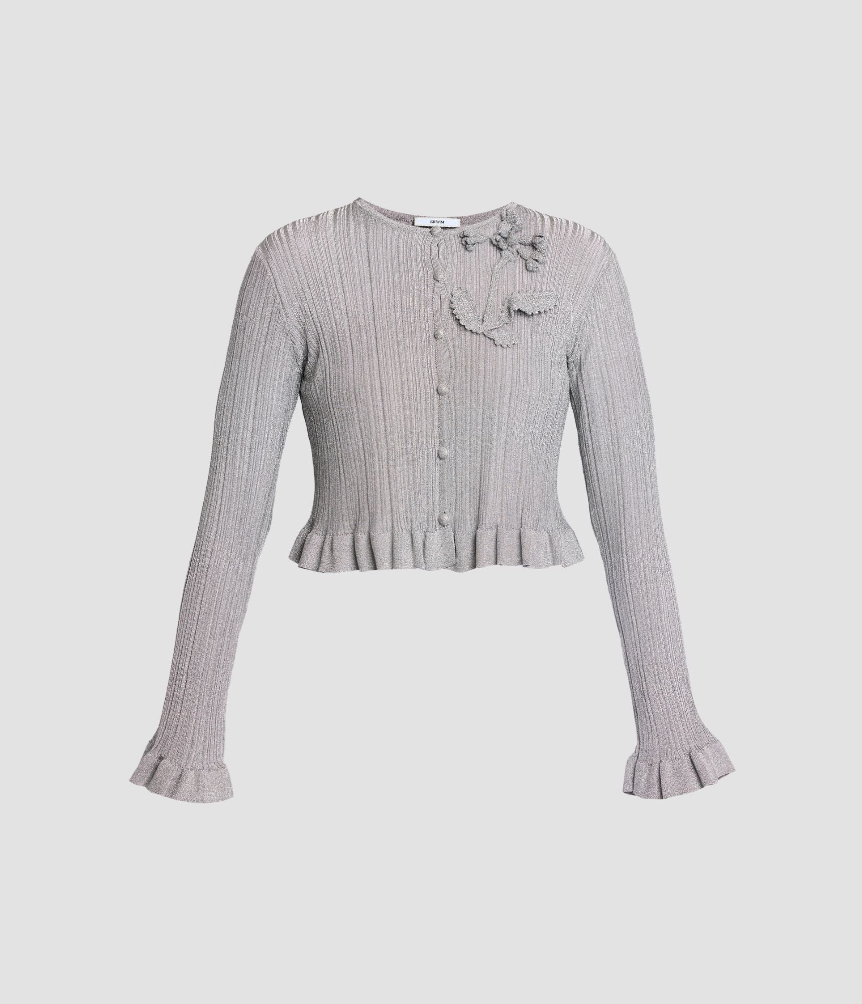 LUREX PLISSE CARDIGAN - 1