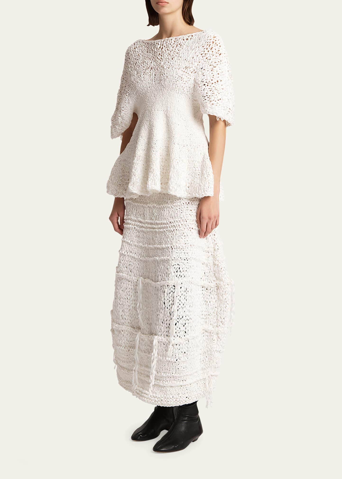 Inna Knit Cotton-Blend Maxi Skirt - 2