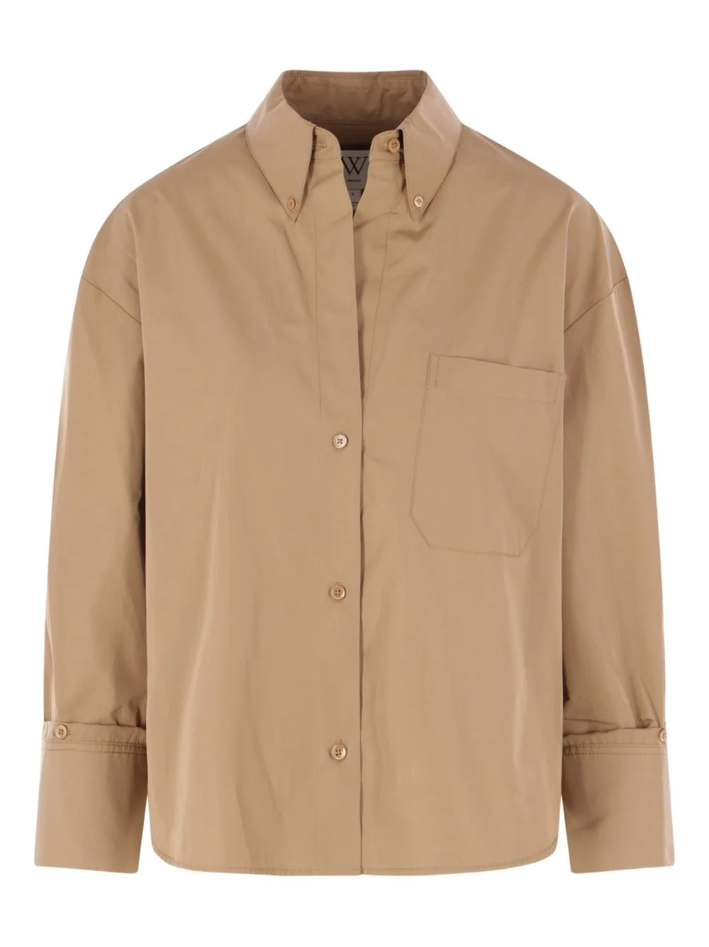 buttoned patch-pocket shirt - 1