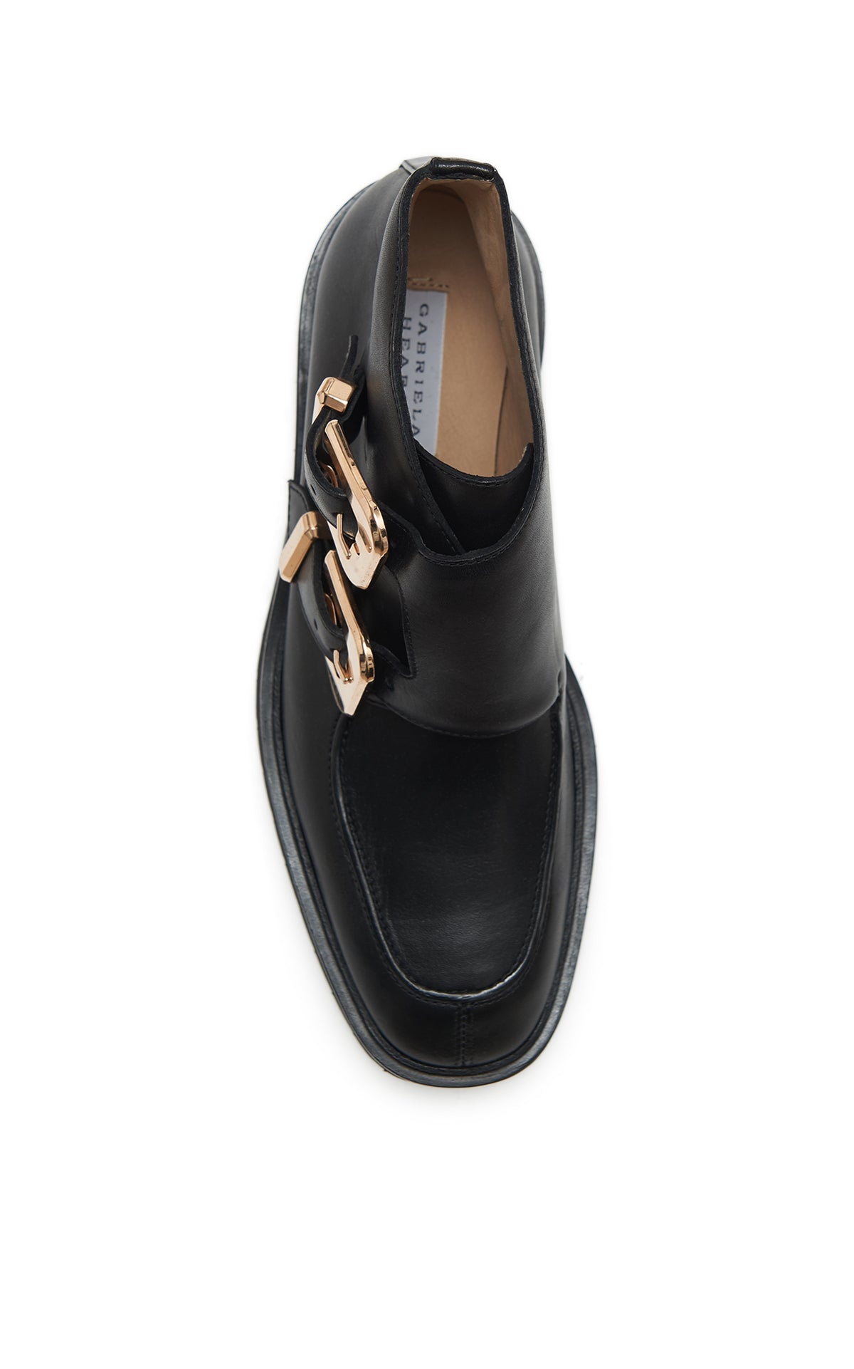 Apollo Platform Ankle Boot in Black Leather - 4