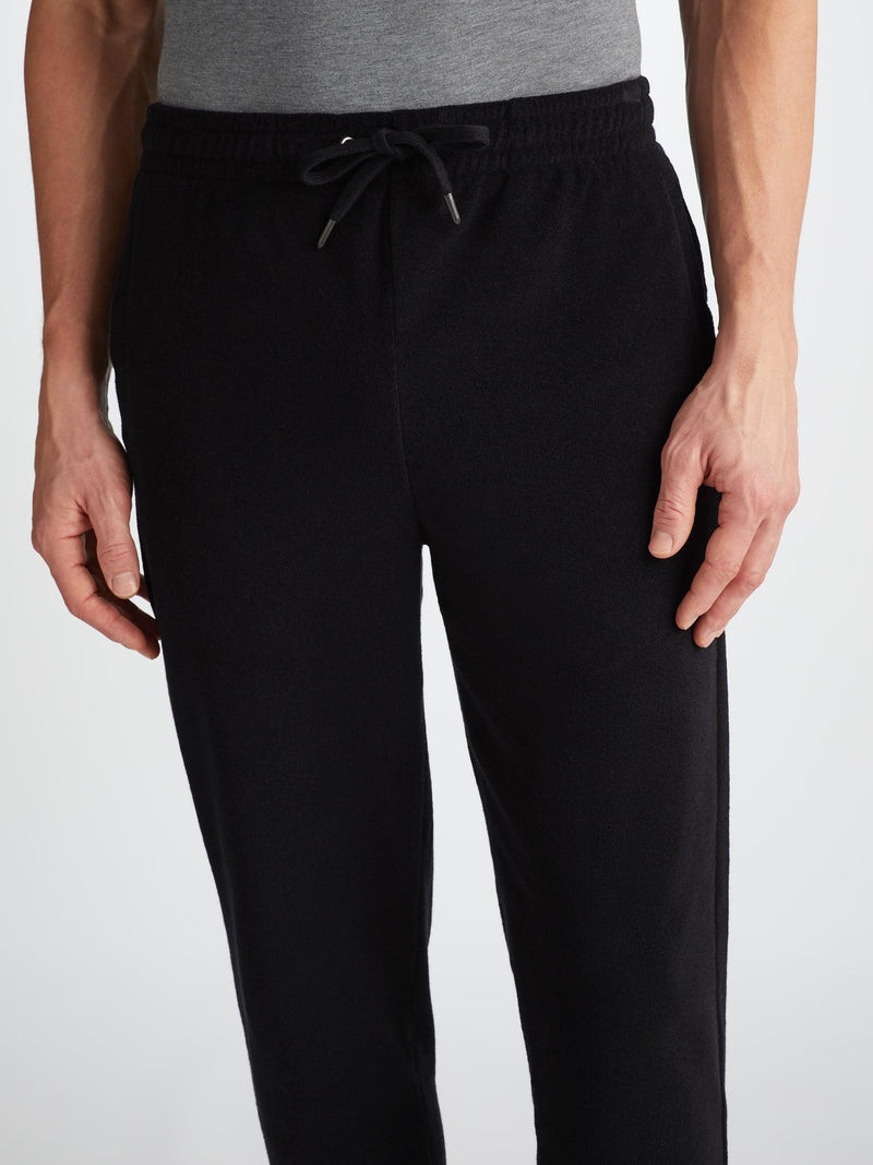 Men's Sweatpants Isaac Terry Cotton Black 5