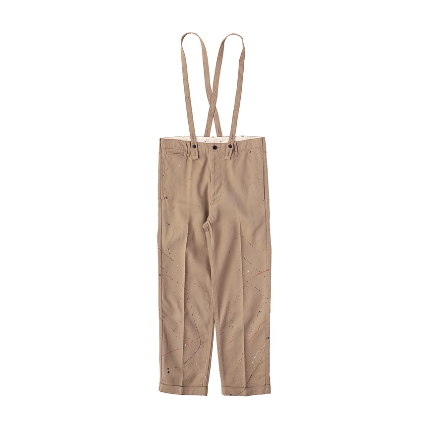 CAMUS BRACES PANTS WD BEIGE - 1