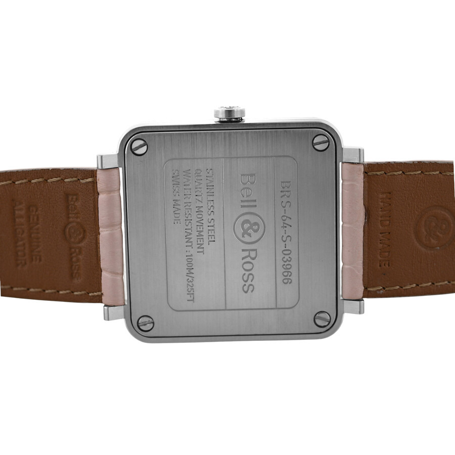 Bell And Ross - Pre-owned Bell and Ross Novarosa Diamond Pink Sunray Dial Ladies Watch BRS-PK-ST-DIA/SCR - 4