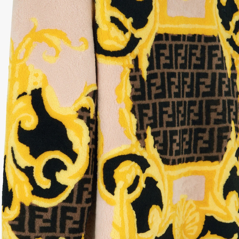 Fendace multicolor shearling coat 3