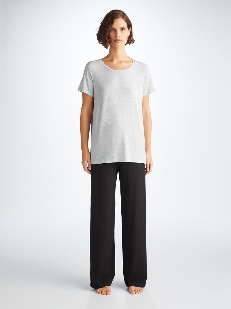 Women's T-Shirt Ethan Micro Modal Stretch Silver - 3