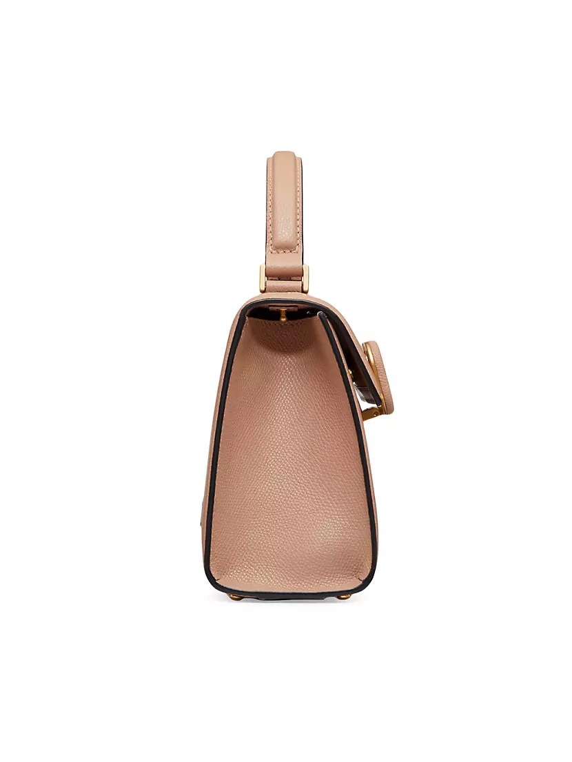 Small VSLING Grainy Calfskin Handbag  Top handle bag, Bags, Women handbags