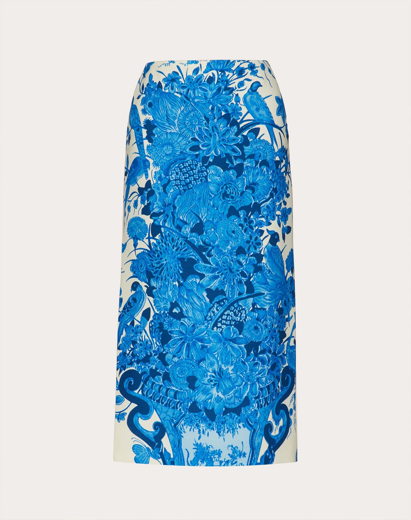 인쇄 Crepe Couture 스커트 1