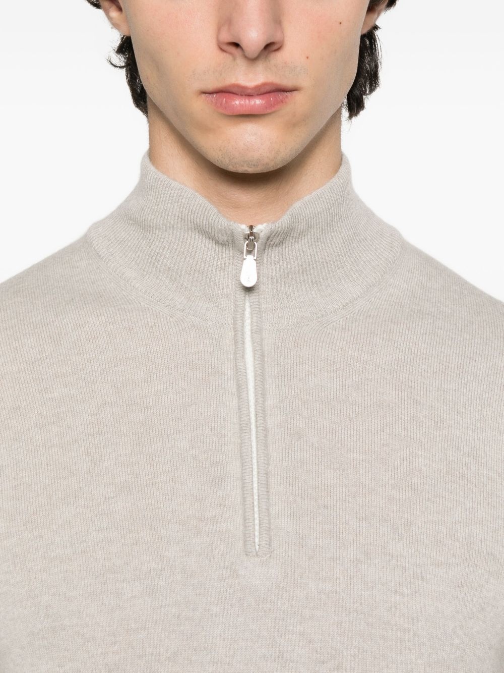 zip-up sweater - 5