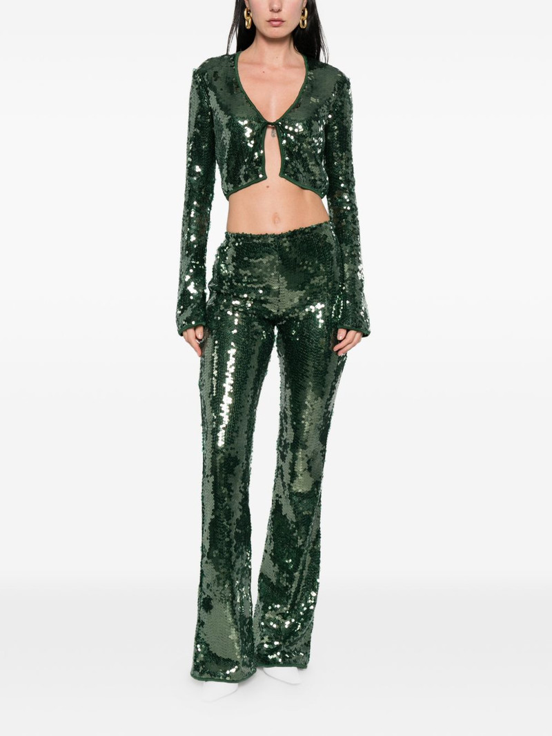 Oséree Marylin sequin tie-fastening top outlook