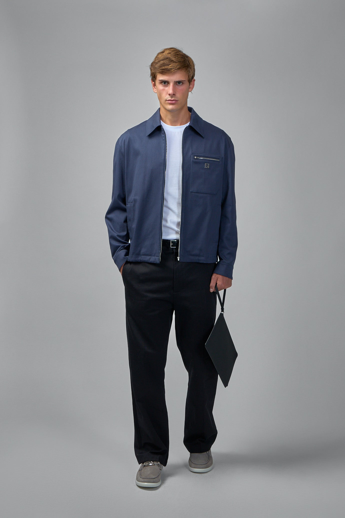 Jacket with Logo-Shaped Appliqué - 2