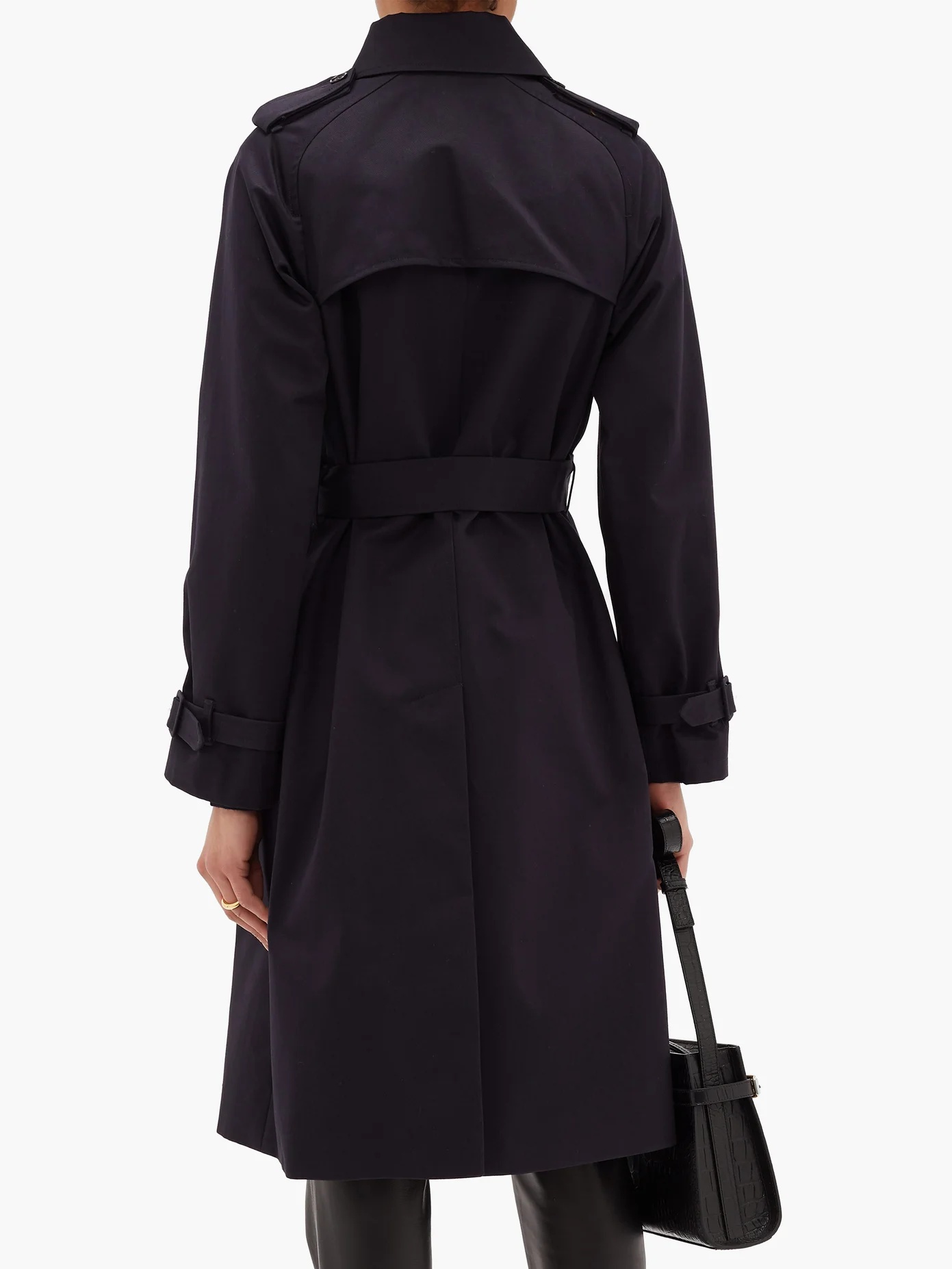 Greta double-breasted cotton trench coat - 5