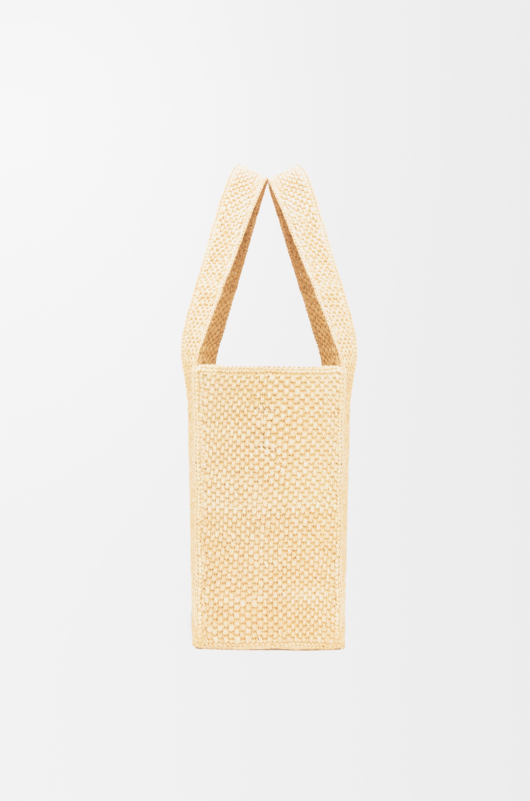Medium LOEWE Font Tote in raffia - 5
