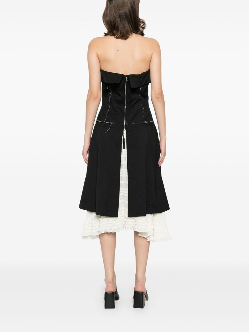 lace detailed strapless dress 4