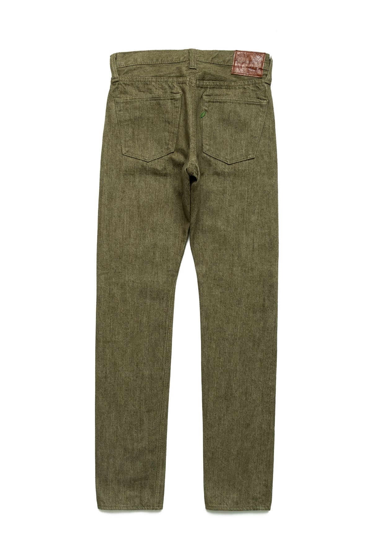 OL-14oz-019 14oz Olive Selvedge Denim Relax Tapered - 2