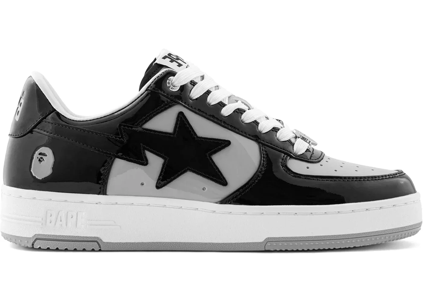 A Bathing Ape Bape Sta #4 Black Grey - 1