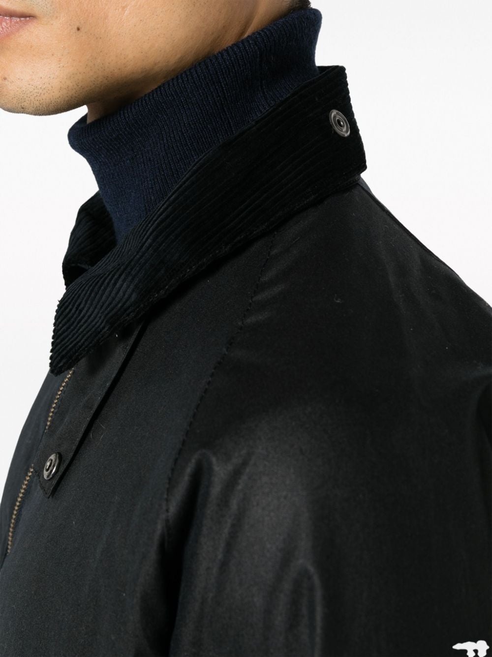 corduroy-collar cotton jacket - 5